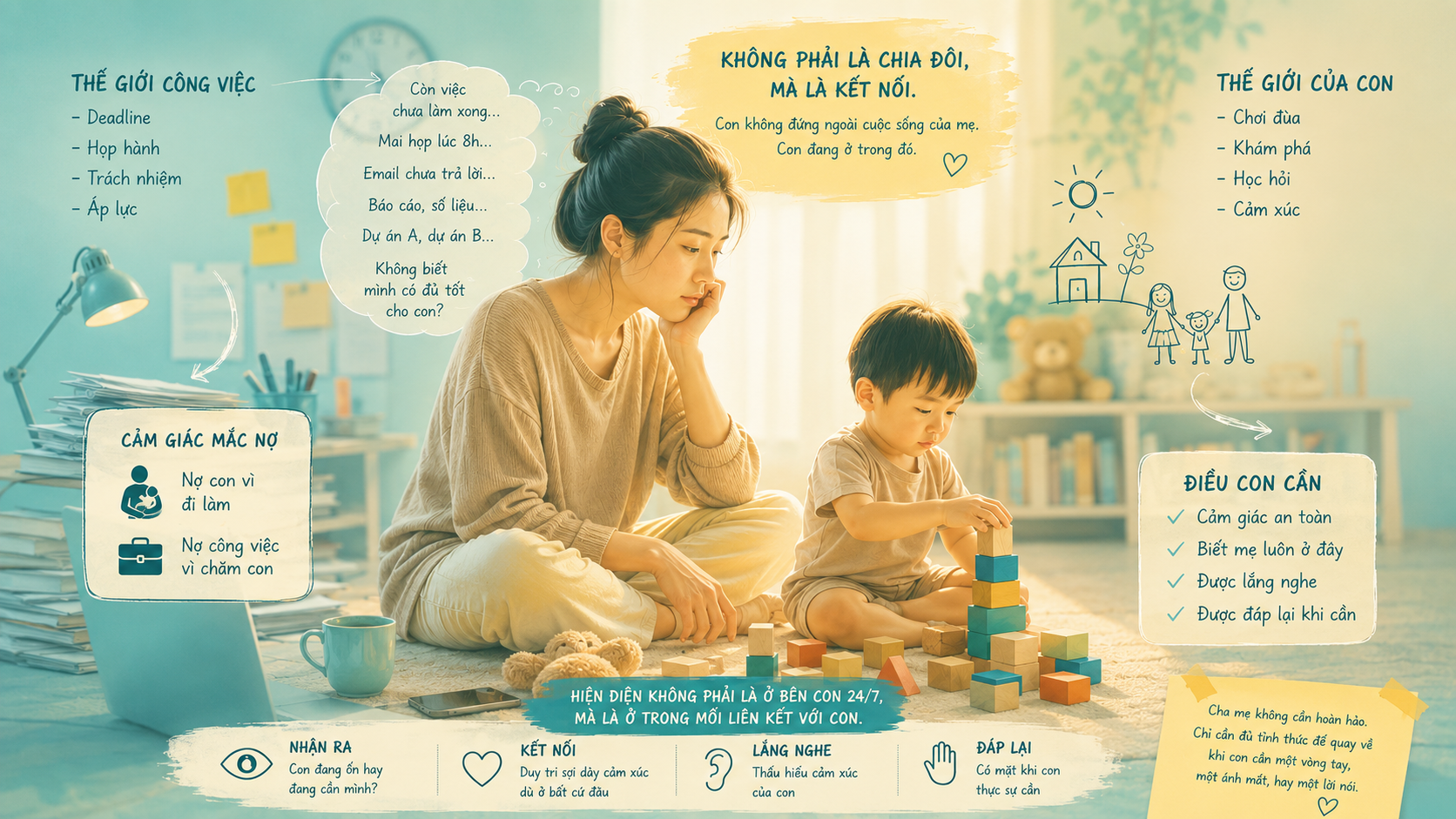 Khi "Hiện Diện Trọn Vẹn" trở thành một cái bẫy mới của cha mẹ