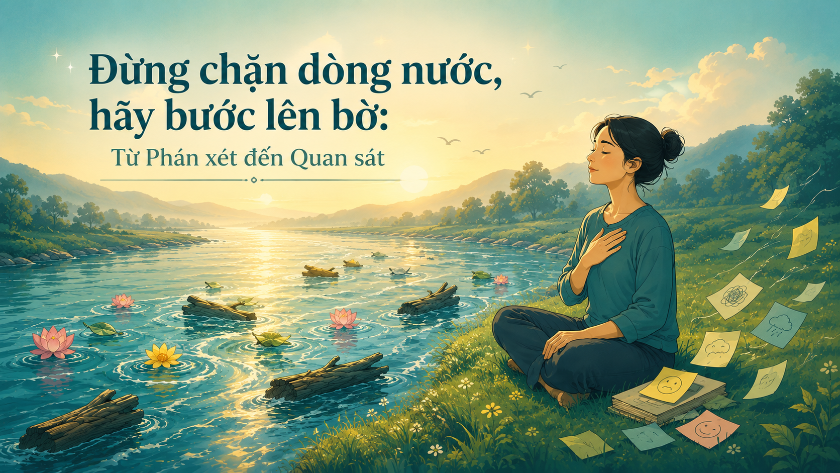 Đối diện cảm xúc: không trốn chạy, không bám chấp